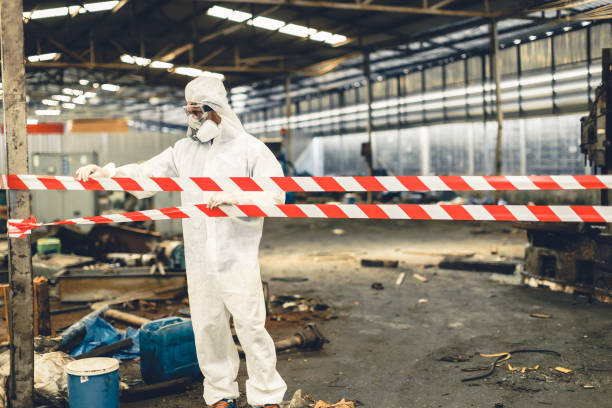 Professional Unattended Death Cleanup technician working in Columbia, IL